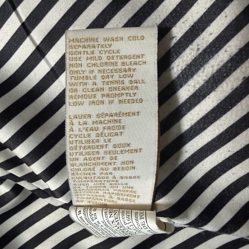 Kate Spade New York Black Quilted Collared Button Front Coat Size M PLEASE READ - Picture 15 of 16